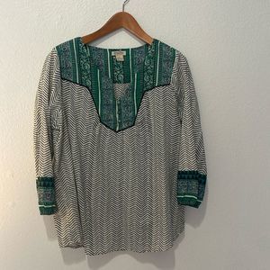 Lucky Brand Blouse Green XL